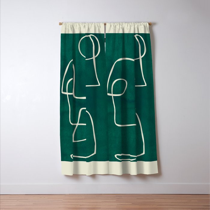 Abstract line art 239 Window Curtain Gallery Image 3