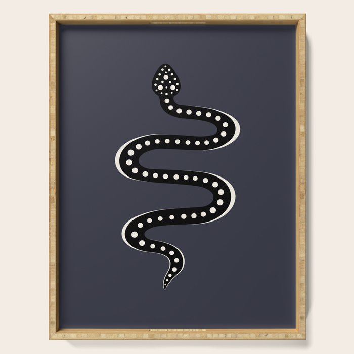Minimal Snake XXVII Serving Tray Gallery Image 1