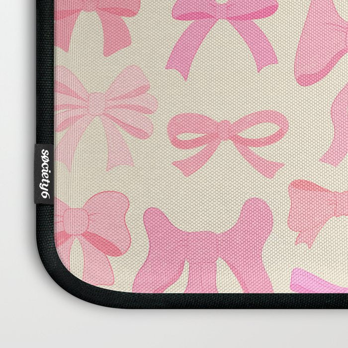 Pink Bows Laptop Sleeve Gallery Image 3