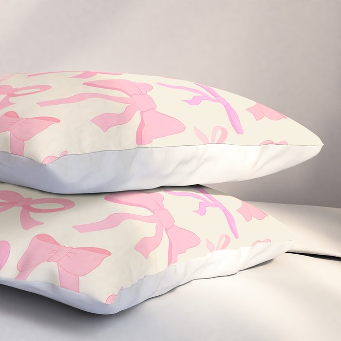 Pink Bows Pillow Sham Gallery Image 3