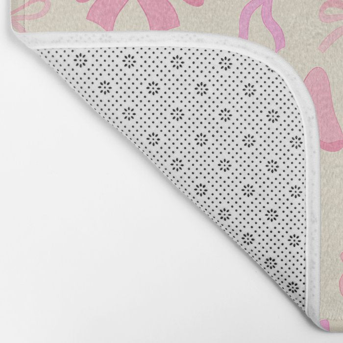 Pink Bows Bath Mat Gallery Image 2