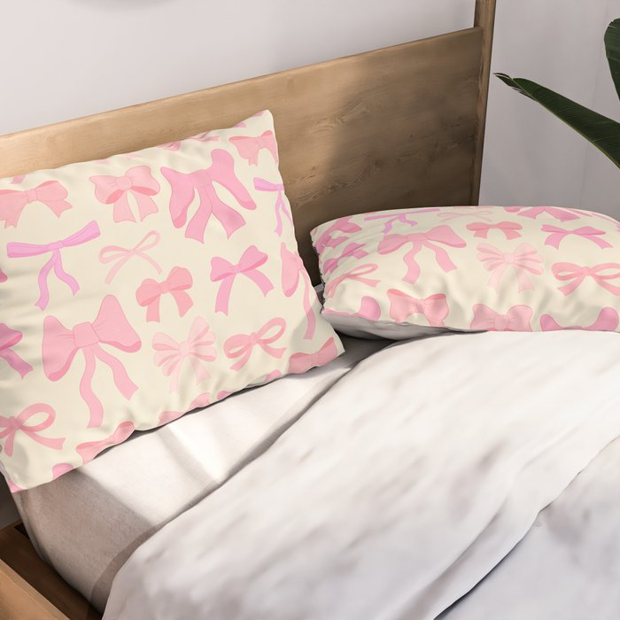 Pink Bows Pillow Sham Gallery Image 2