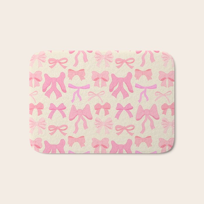 Pink Bows Bath Mat Gallery Image 1