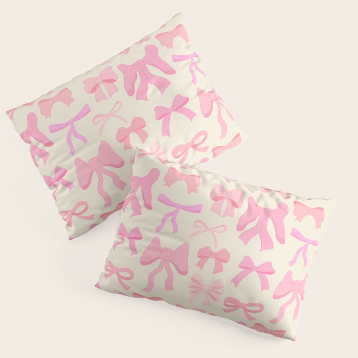 Pink Bows Pillow Sham Gallery Image 1