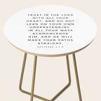 Proverbs 3:5-6 Bible Verse Trust In The Lord With All Your Heart Scripture Christian Wall Decor Side Table Gallery Image 2