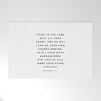 Proverbs 3:5-6 Bible Verse Trust In The Lord With All Your Heart Scripture Christian Wall Decor Welcome Mat Gallery Image 1