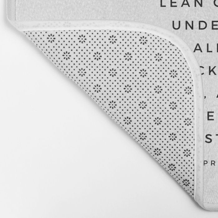 Proverbs 3:5-6 Bible Verse Trust In The Lord With All Your Heart Scripture Christian Wall Decor Bath Mat Gallery Image 2