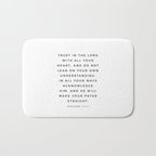 Proverbs 3:5-6 Bible Verse Trust In The Lord With All Your Heart Scripture Christian Wall Decor Bath Mat Gallery Image 1