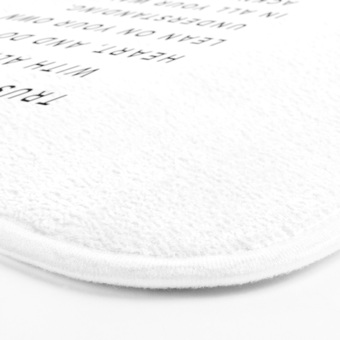 Proverbs 3:5-6 Bible Verse Trust In The Lord With All Your Heart Scripture Christian Wall Decor Bath Mat Gallery Image 3