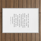 Proverbs 3:5-6 Bible Verse Trust In The Lord With All Your Heart Scripture Christian Wall Decor Outdoor Rug Gallery Image 1