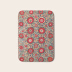 Karabag Suzani Uzbekistan Embroidery Print Bath Mat Gallery Image 1