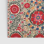 Karabag Suzani Uzbekistan Embroidery Print Poster Gallery Image 3