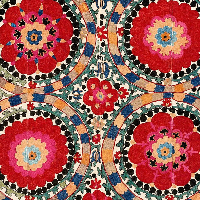 Karabag Suzani Uzbekistan Embroidery Print Coffee Mug Gallery Image 2