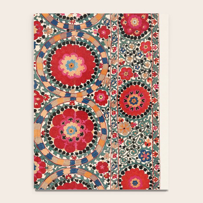Karabag Suzani Uzbekistan Embroidery Print Notebook Gallery Image 4