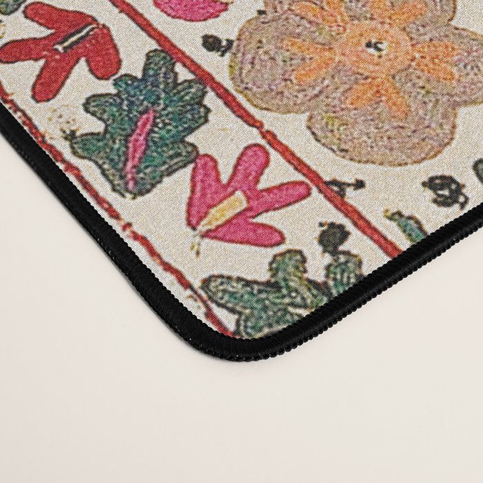 Karabag Suzani Uzbekistan Embroidery Print Desk Mat Gallery Image 4