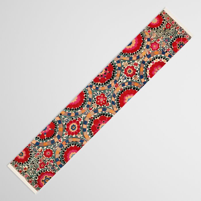 Karabag Suzani Uzbekistan Embroidery Print Table Runner Gallery Image 3
