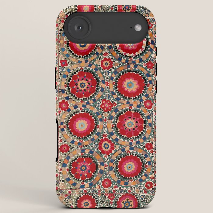 Karabag Suzani Uzbekistan Embroidery Print iPhone Case Gallery Image 6