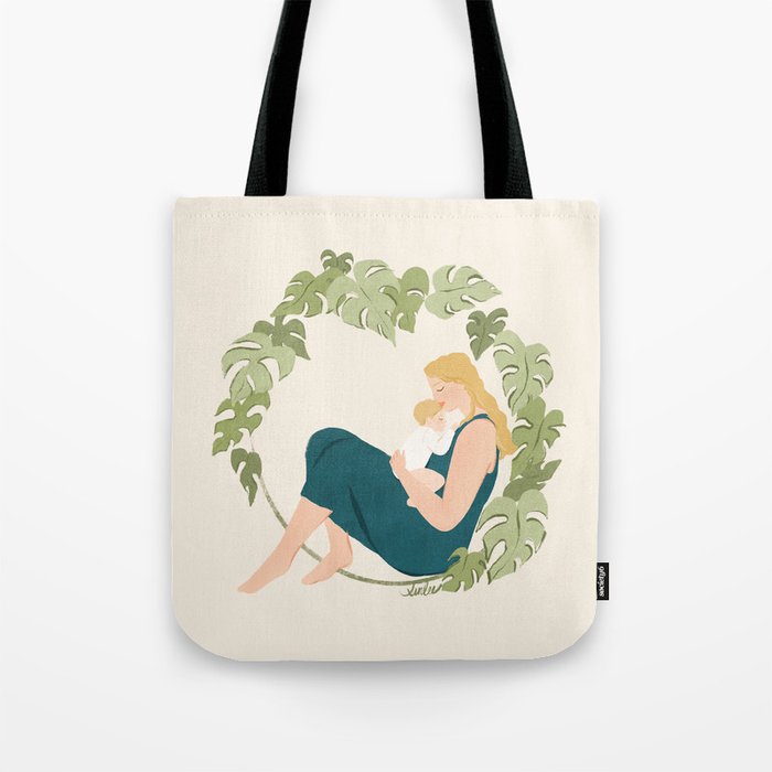 Maternal Bond (Blond) Tote Bag Gallery Image 1