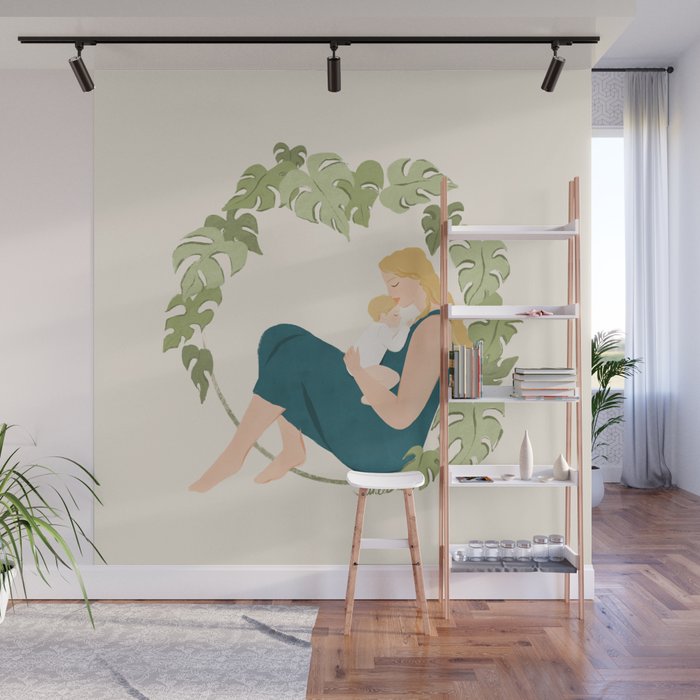 Maternal Bond (Blond) Wall Mural Gallery Image 1