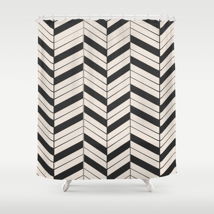Lines in Motion 17 Shower Curtain Gallery Image 1