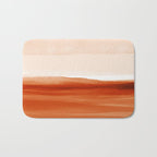 Watercolor Abstract 08 Burnt Orange Landscape Bath Mat Gallery Image 1