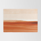 Watercolor Abstract 08 Burnt Orange Landscape Rug Gallery Image 2
