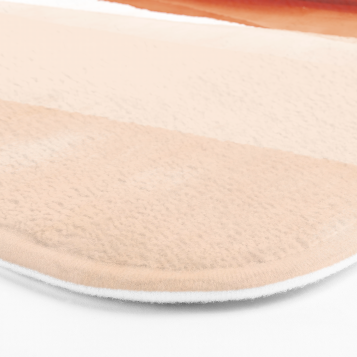 Watercolor Abstract 08 Burnt Orange Landscape Bath Mat Gallery Image 3