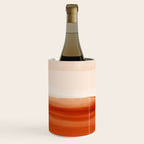 Watercolor Abstract 08 Burnt Orange Landscape Wine Chiller Gallery Image 2