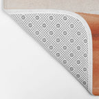 Watercolor Abstract 08 Burnt Orange Landscape Bath Mat Gallery Image 2