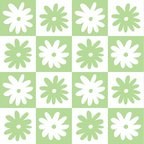 Green And White Checkered Flower Pattern Coffee Mug Gallery Image 2