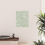 Spotted Preppy Dots Abstract in Sage Green Poster Gallery Image 2