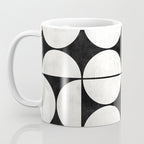 Mid-Century Modern Pattern No.2 - Black and White Coffee Mug Gallery Image 3