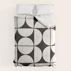 Mid-Century Modern Pattern No.2 - Black and White Comforter Gallery Image 6