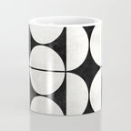 Mid-Century Modern Pattern No.2 - Black and White Coffee Mug Gallery Image 4