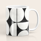Mid-Century Modern Pattern No.2 - Black and White Coffee Mug Gallery Image 1