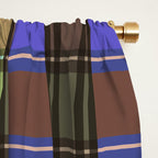 Fusion Colorful Toned Grids Window Curtain Gallery Image 2