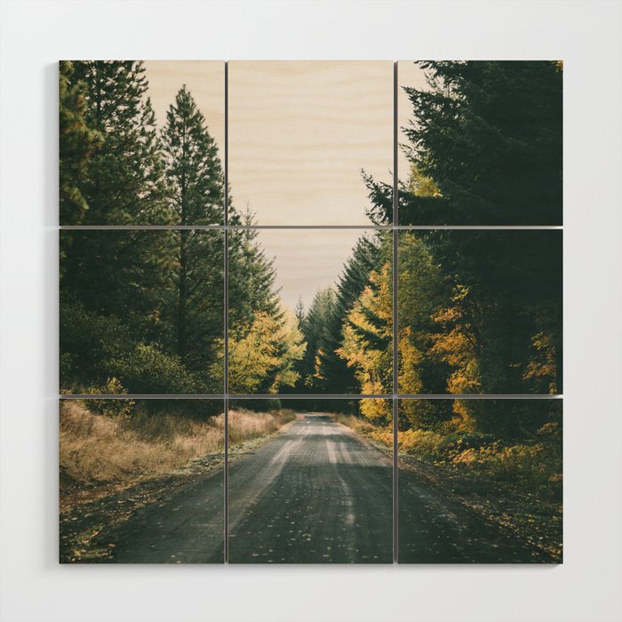 Autumn Drive Wood Wall Art