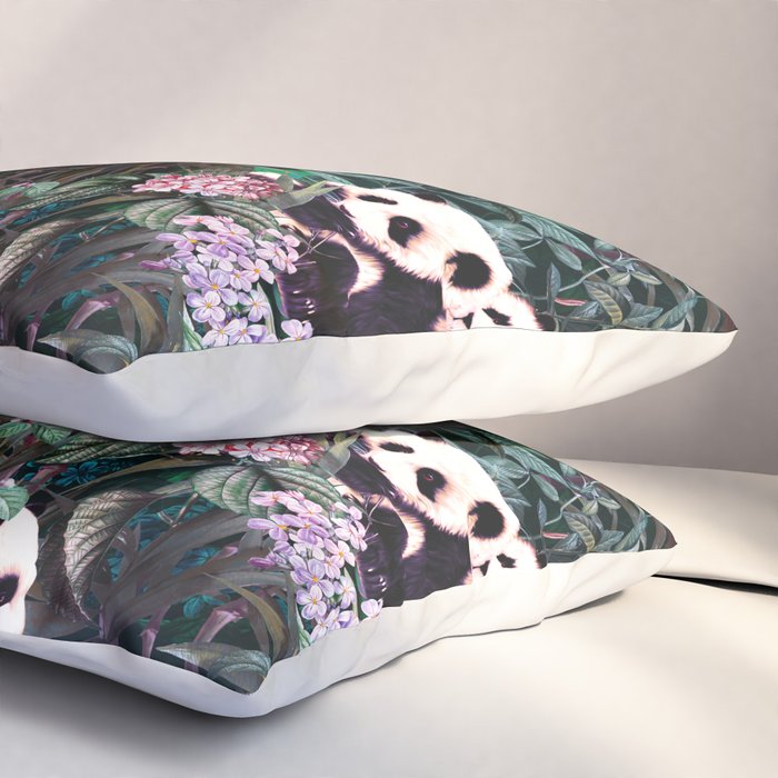Rainforest Pandas Pillow Sham Gallery Image 3