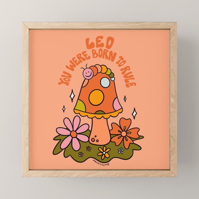 Leo Caterpillar Mini Art Print Gallery Image 1