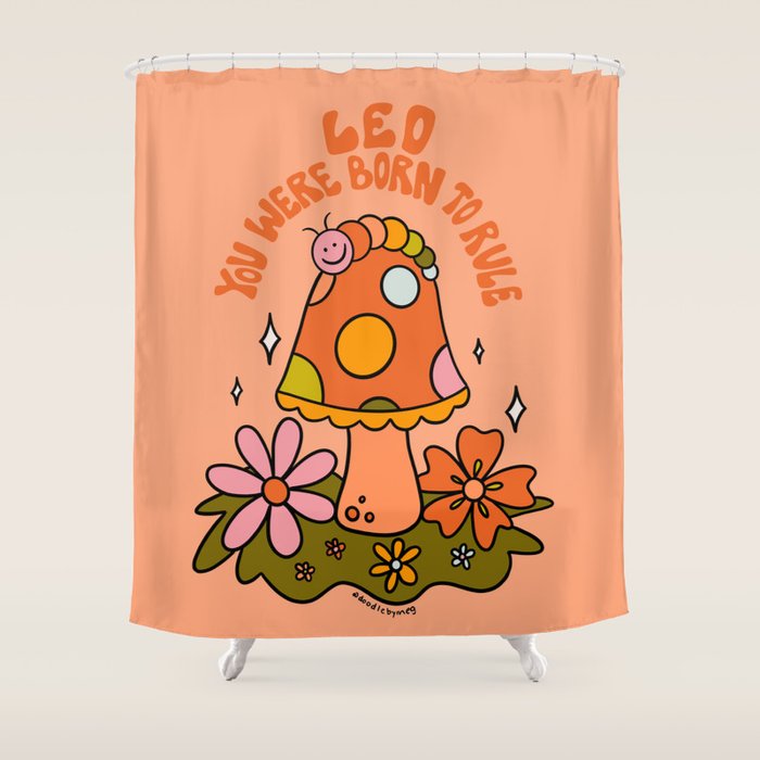 Leo Caterpillar Shower Curtain Gallery Image 1
