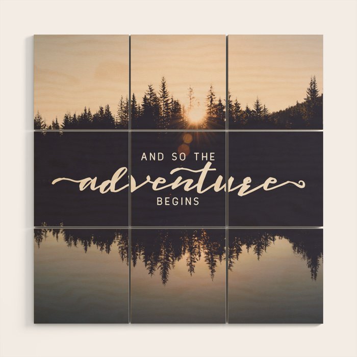 And So the Adventure Begins II Wood Wall Art Gallery Image 1