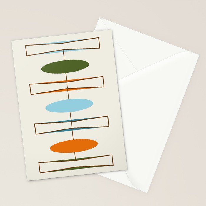 Mid-Century Modern Art 1.2 Stationery Card Gallery Image 2