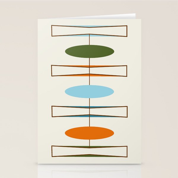 Mid-Century Modern Art 1.2 Stationery Card Gallery Image 2