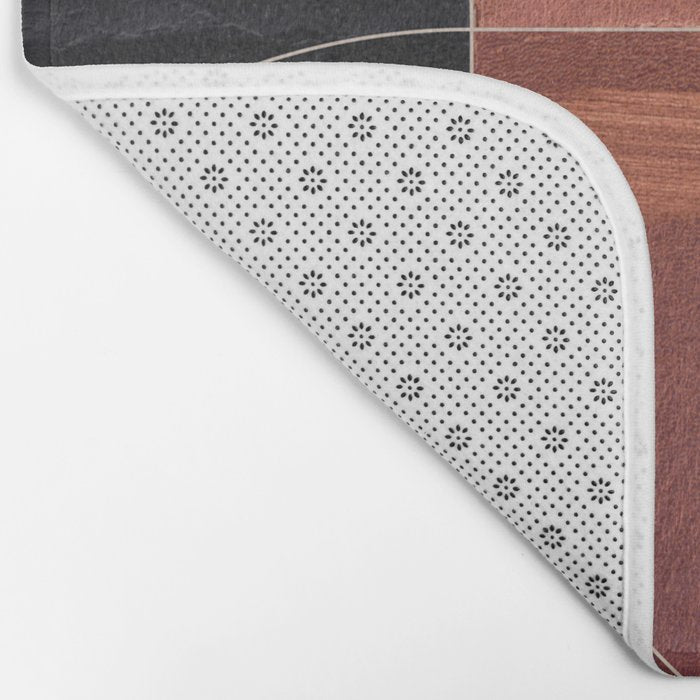 Minimal Geometric Shapes 216 Bath Mat Gallery Image 2