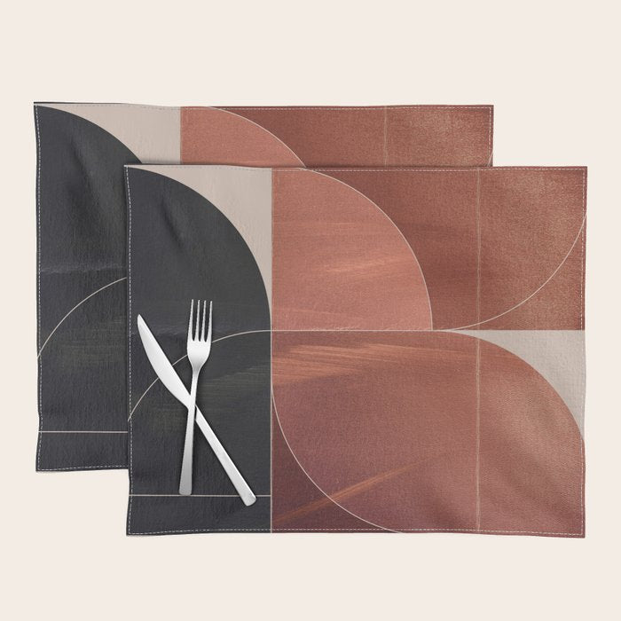 Minimal Geometric Shapes 216 Placemat Gallery Image 1