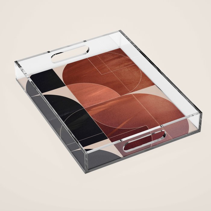 Minimal Geometric Shapes 216 Acrylic Tray Gallery Image 1