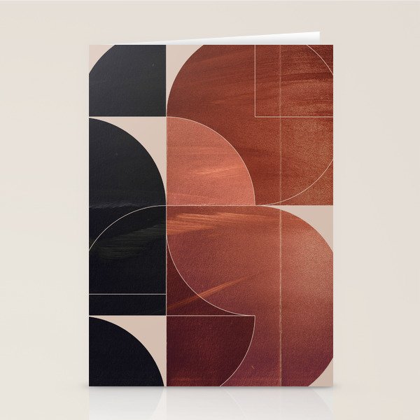 Minimal Geometric Shapes 216 Stationery Card Gallery Image 1