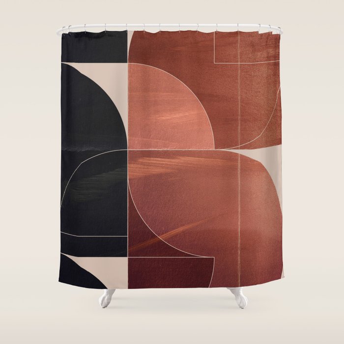Minimal Geometric Shapes 216 Shower Curtain Gallery Image 1