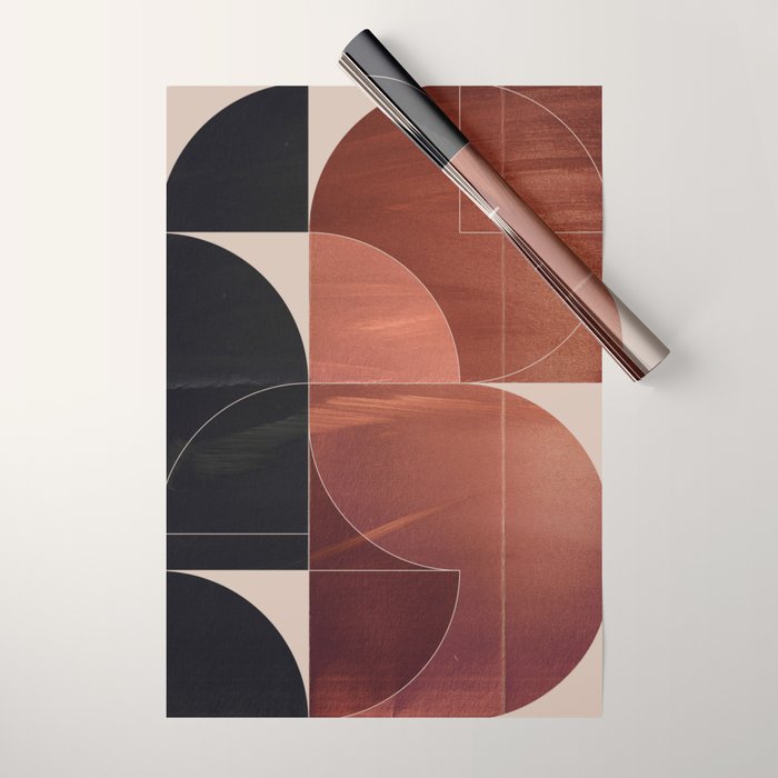 Minimal Geometric Shapes 216 Wrapping Paper Gallery Image 1
