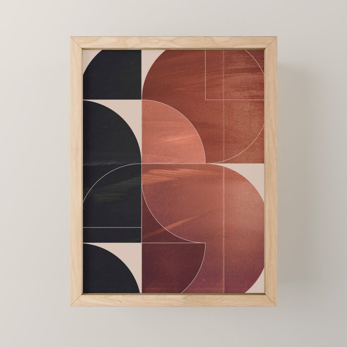 Minimal Geometric Shapes 216 Mini Art Print Gallery Image 1